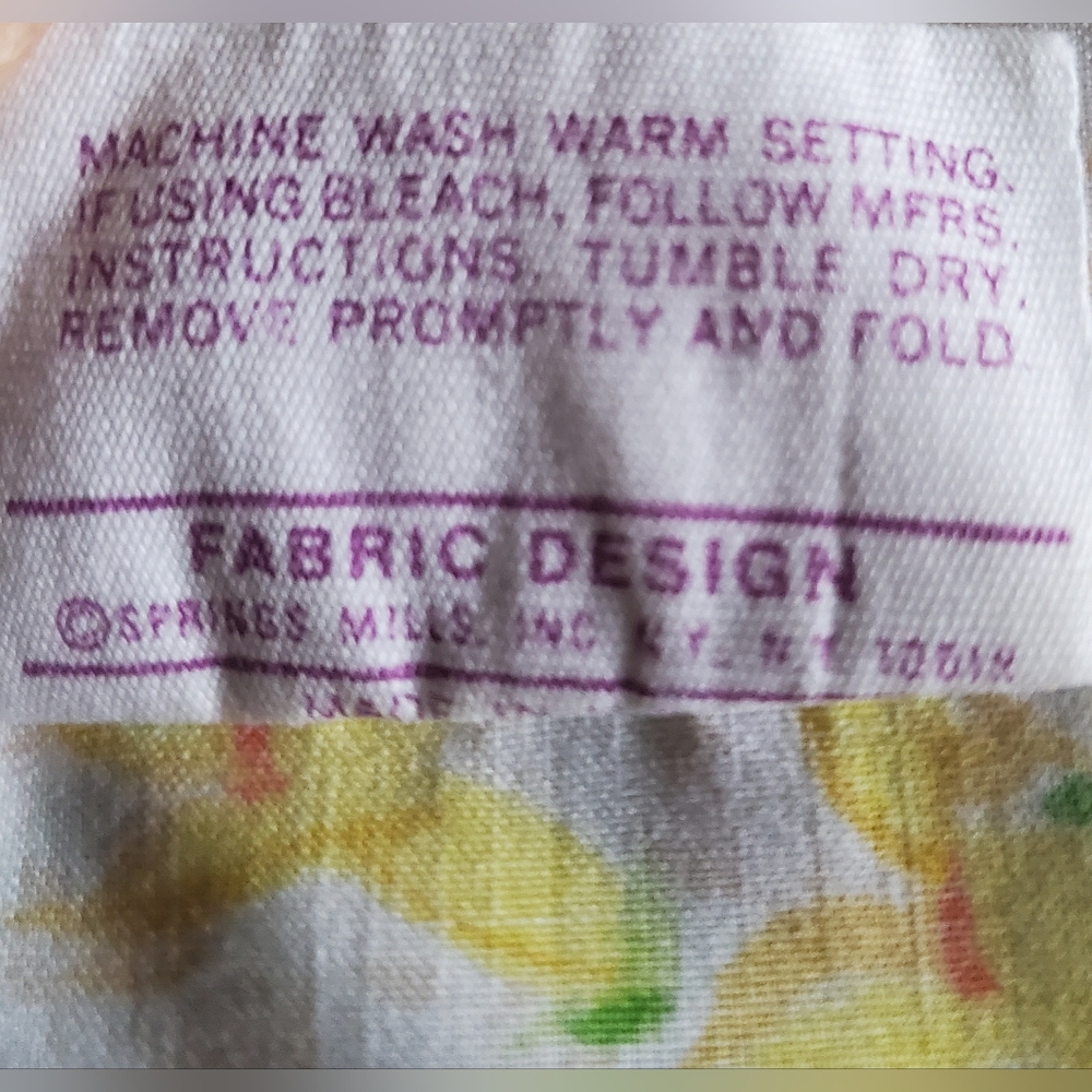 Pequot Double Full Flat Sheet Floral Elegance Cottagecore Vintage Percale - Picture 8 of 8